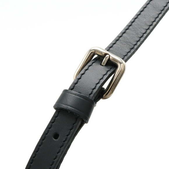 LOUIS VUITTON Black Monogram Leather Pouch - Picture 5 of 8